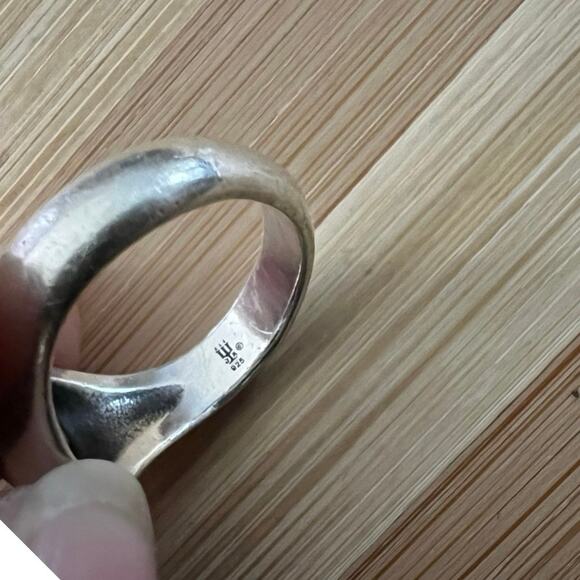 JAMES AVERY Ring Sterling Silver 925 Eternal Love Heart Cross Size 8 Retired - Picture 5 of 5